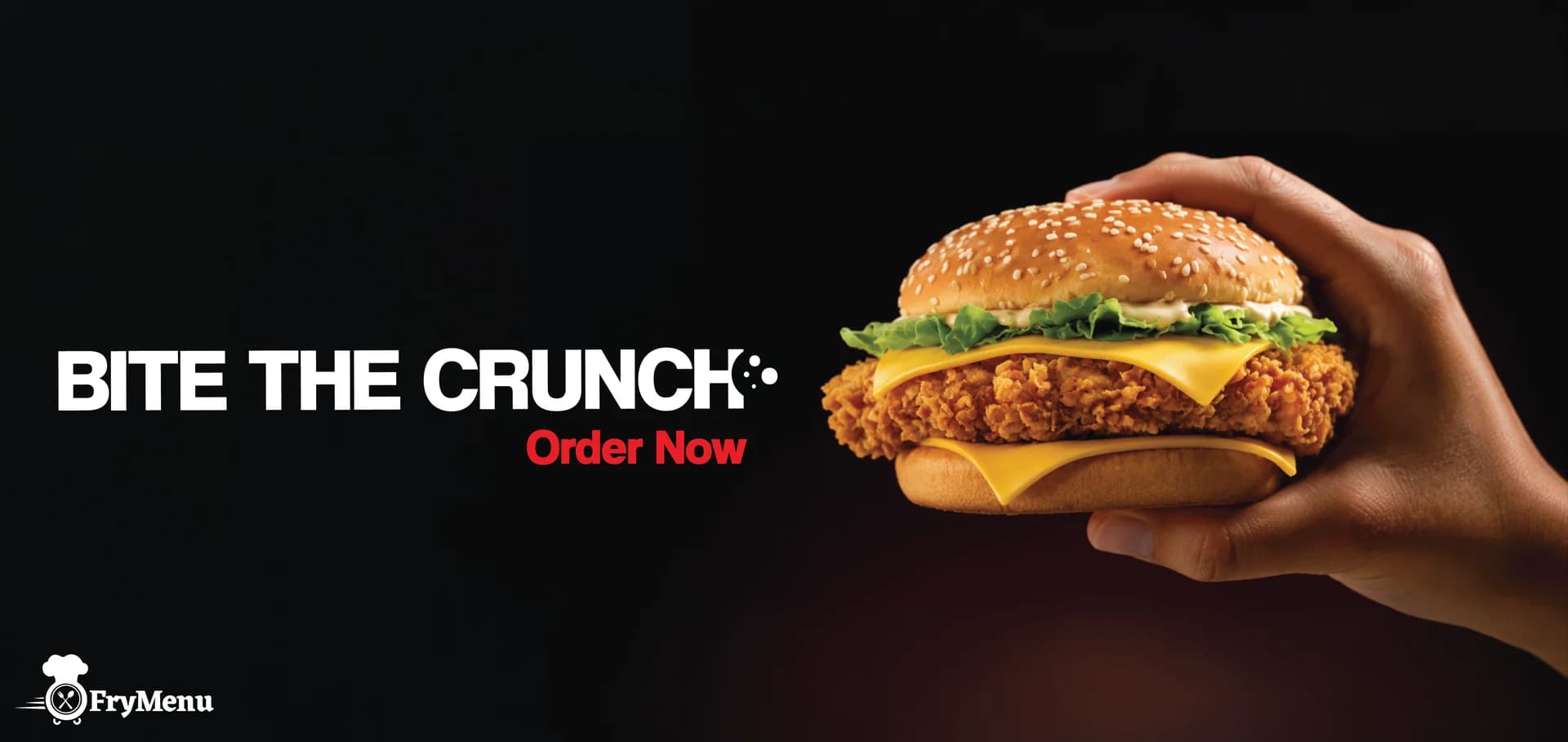 Bite the crunch. Order now from FryMenu.
